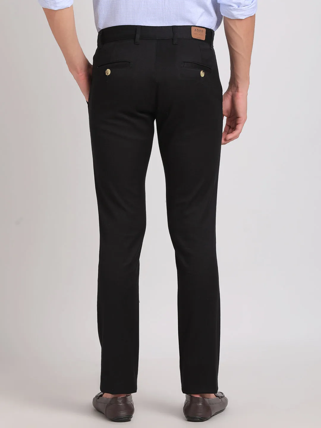 Ankle-Length Cotton Chinos for Men's Casual Cool with Adjustable waist band.