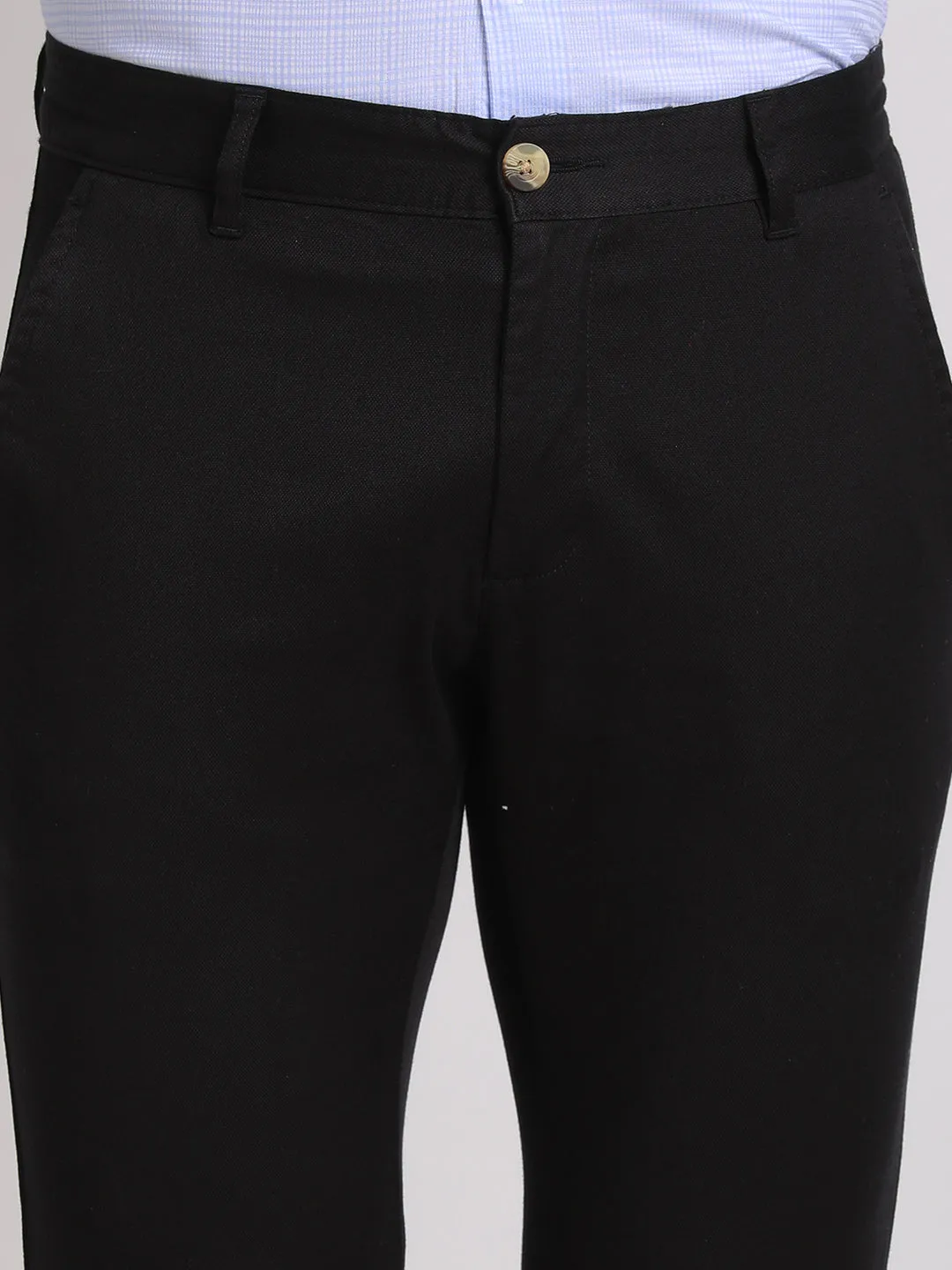 Ankle-Length Cotton Chinos for Men's Casual Cool with Adjustable waist band.
