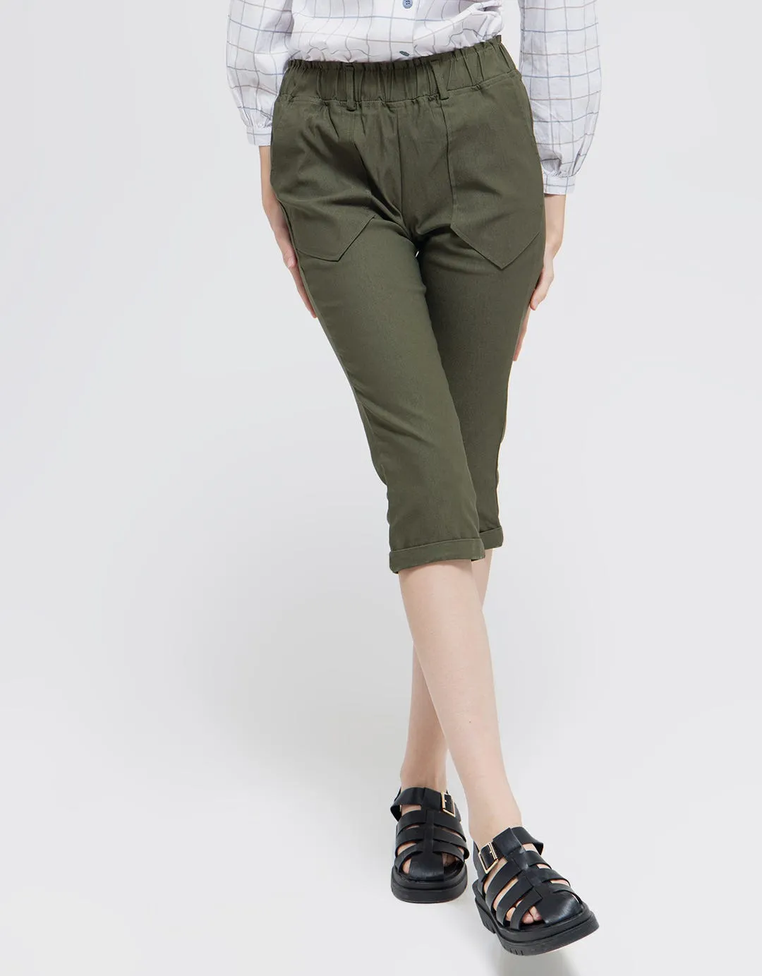 Details Long Pants Tapered Stretch With V Pocket