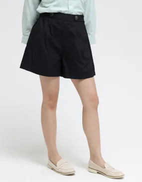 Details Short Pants With Elastic Waistband