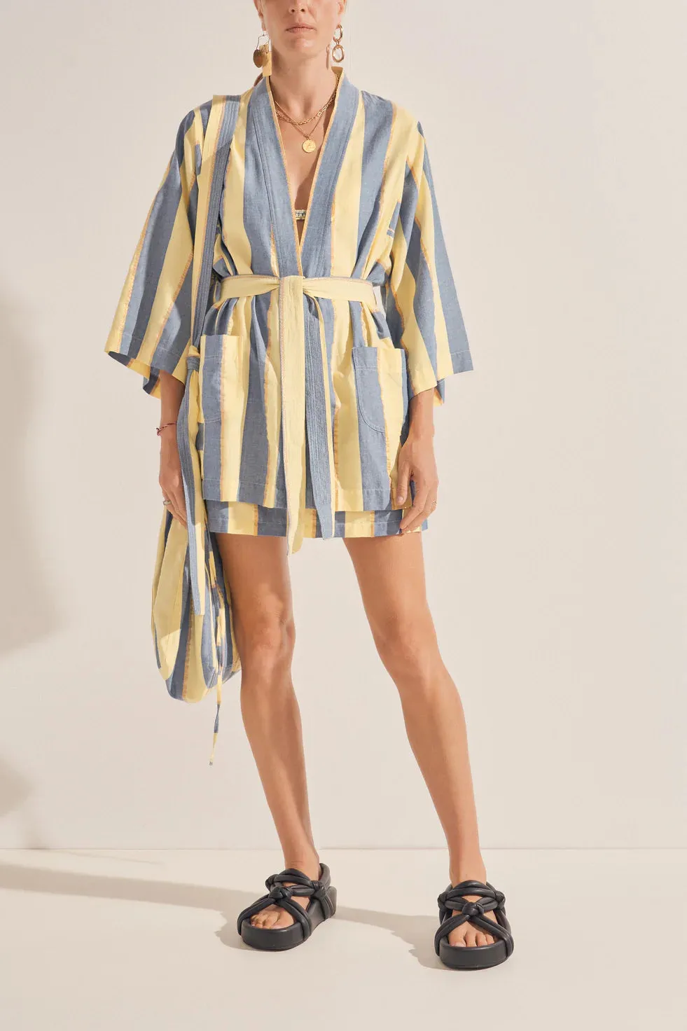 Ilio Nema Ariane Xania Stripe Kimono Robe