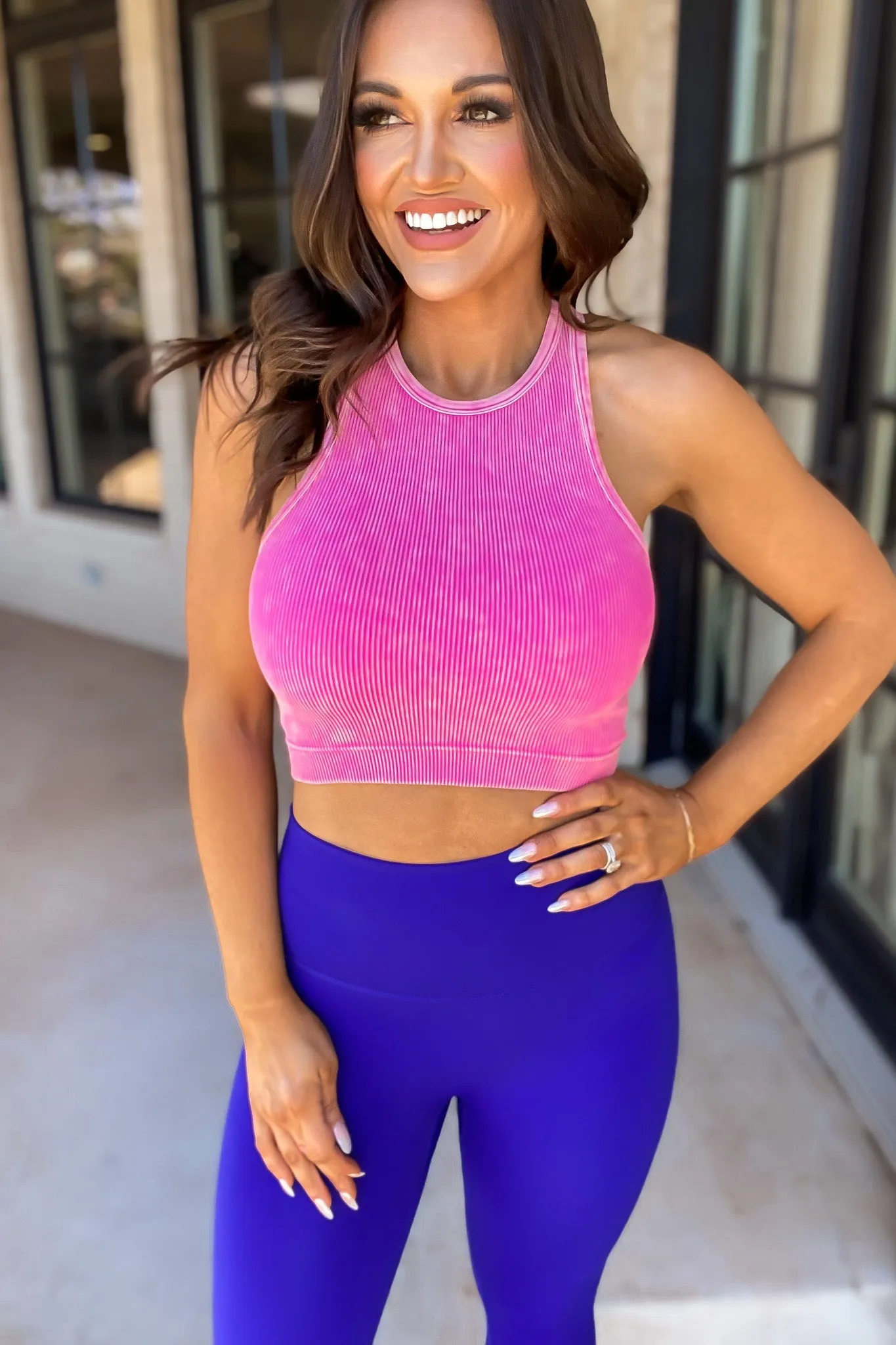 What A Feeling Neon Hot Pink Bralette